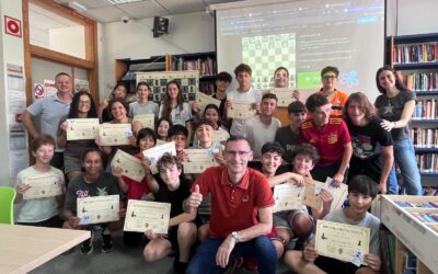 Lliurament de premis d’Escacs a l’Escola i reconeixement a Rafael Parrell